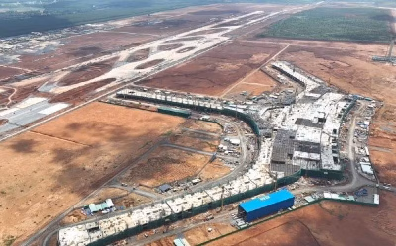 Công trường thi công sân bay Long Thành.