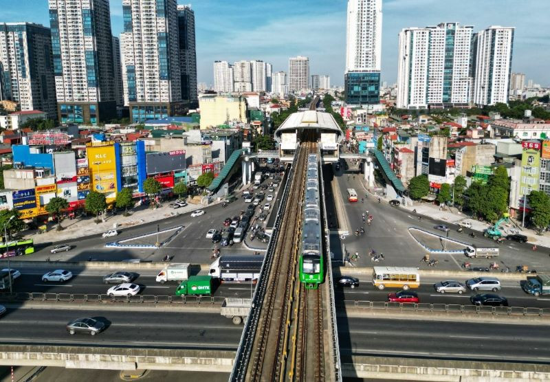 Tuyến đường sắt đô thị Cát Linh-Hà Đông.