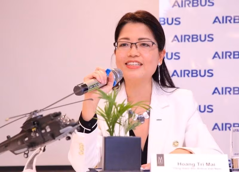 Bà Hoàng Tri Mai, Tổng Giám đốc Airbus tại Việt Nam.