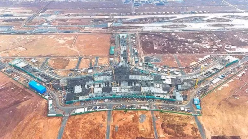 Thi công dự án Cảng Hàng không quốc tế Long Thành.