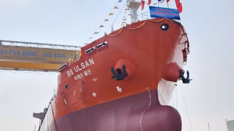 Tàu “BS ULSAN” sẽ được hoàn thiện và bàn giao cho chủ tàu trong tháng 6/2025.