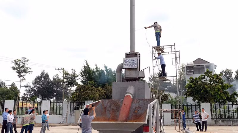 Bình Phước đang nghiên cứu đưa vào sử dụng lò đốt rác mini.