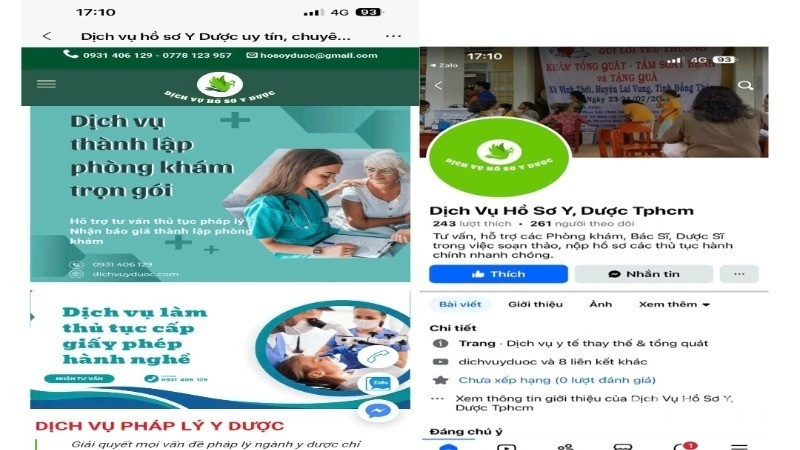 Trang website giả mạo