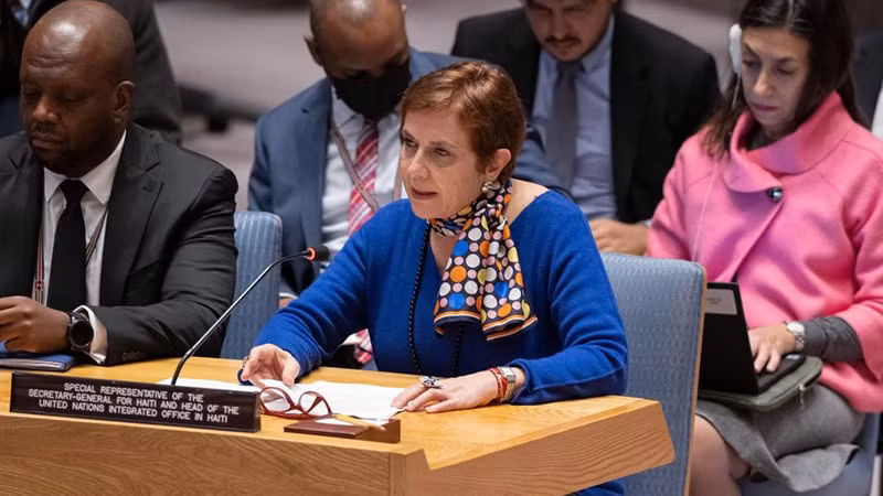Hội đồng Bảo an Liên hợp quốc thảo luận về tình hình Haiti. (Ảnh TÂN HOA XÃ)