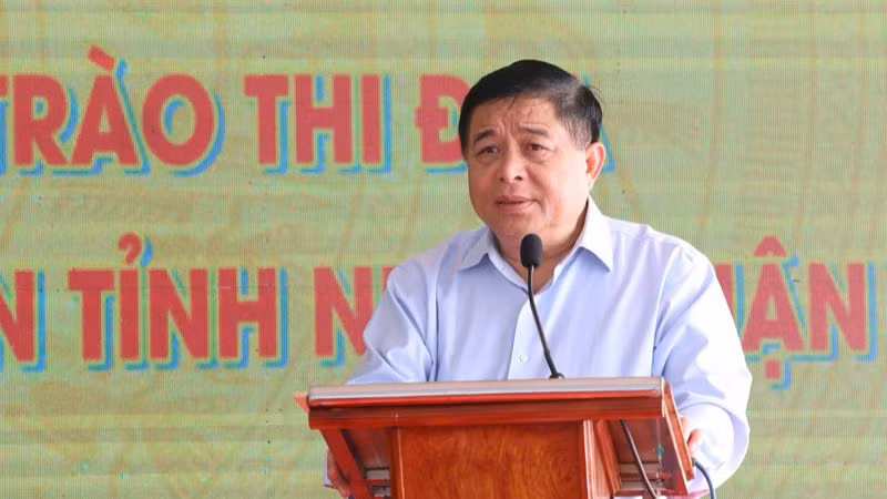 Phó Thủ tướng Chính phủ Nguyễn Chí Dũng phát biểu tại lễ phát động.