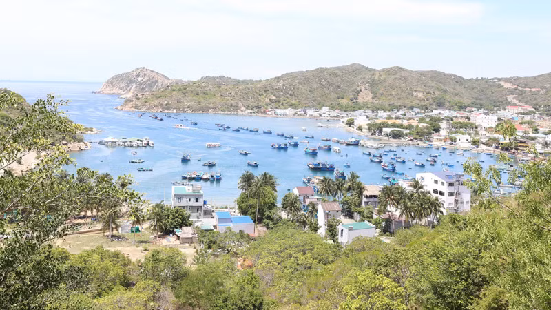 Vịnh Vĩnh Hy thuộc xã Vĩnh Hải, huyện Ninh Hải (Ninh Thuận) mang vẻ đẹp hoang sơ, hùng vĩ được du khách bình chọn là thiên đường biển xanh, là một trong bốn vịnh đẹp nhất Việt Nam.
