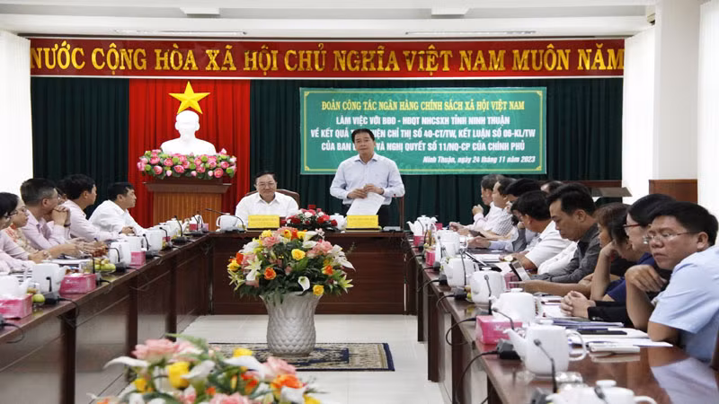 Quang cảnh buổi làm việc.