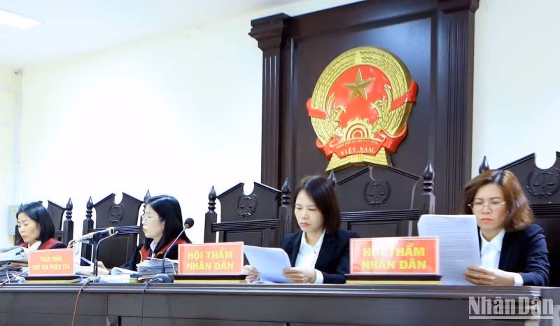 Hội đồng xét xử phiên tòa.