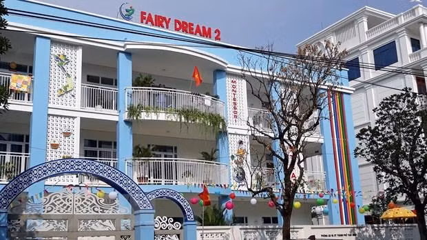 Trường Mầm non chất lượng cao Kỳ Bá Fairy Dream 2 tại phường Kỳ Bá, thành phố Thái Bình. (Ảnh: TTXVN)