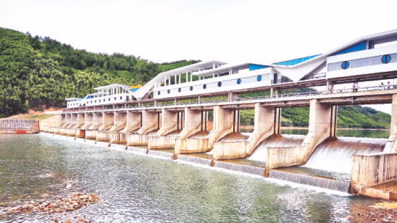 Cận cảnh công trình thủy lợi Rào Nan.