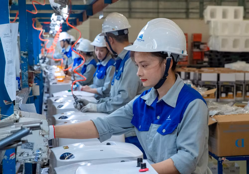 Trong năm 2024, chỉ tiêu tăng năng suất lao động đã vượt kế hoạch đề ra, sau ba năm không đạt. (Ảnh Sơn Tùng)