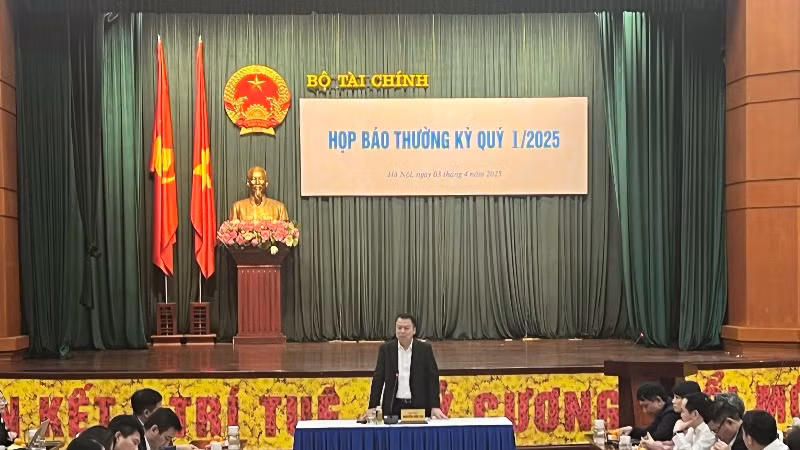 Họp báo Bộ Tài chính quý I/2025.