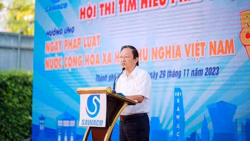 Lãnh đạo Tổng Công ty Cấp nước Sài Gòn phát động Hội thi Rung Chung Vàng.