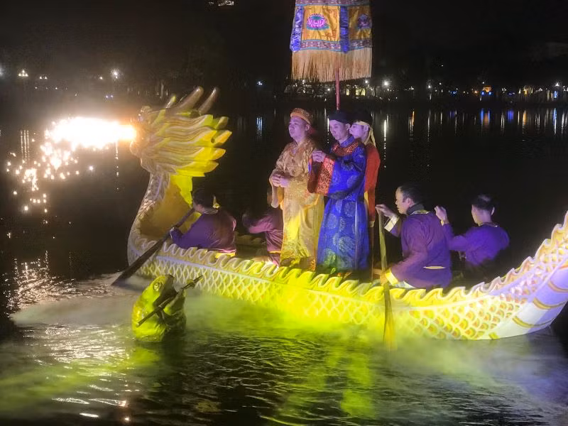 "Ngọc Sơn huyền bí" tái hiện huyền thoại Vua Lê trả gươm báu cho Rùa thần.