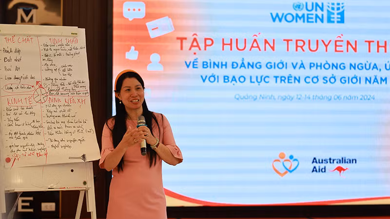 Hình ảnh tại buổi tập huấn. (Ảnh: UN Women tại Việt Nam)