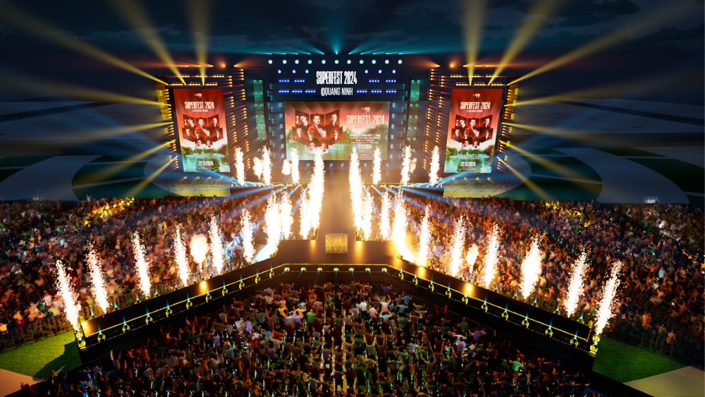 Đại nhạc hội quy mô lớn được tổ chức tại Quảng trường Sun Carnival, Hạ Long.