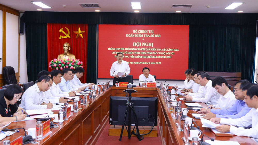 Quang cảnh buổi làm việc. (Ảnh: TTXVN)