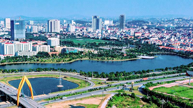 Một góc thành phố Bắc Ninh hôm nay. 