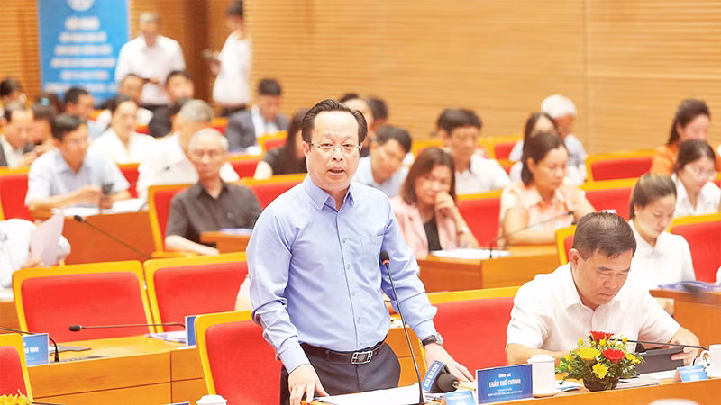 Lãnh đạo Sở Giáo dục và Ðào tạo Hà Nội đối thoại với doanh nghiệp hoạt động, đầu tư trong lĩnh vực giáo dục. 