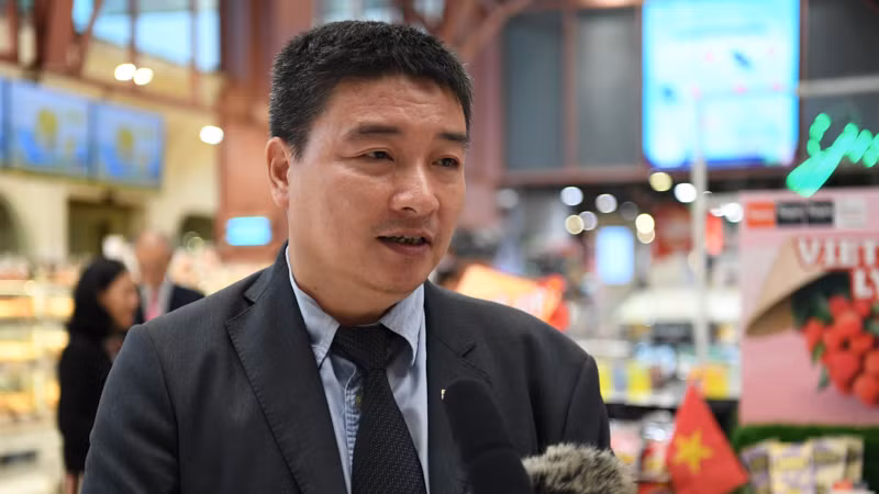 Ông Lê Hữu Phúc khẳng định nỗ lực của Thương vụ Việt Nam tại Thái Lan trong việc đưa nhiều hơn sản phẩm của Việt Nam sang Thái Lan. (Ảnh: XUÂN SƠN)