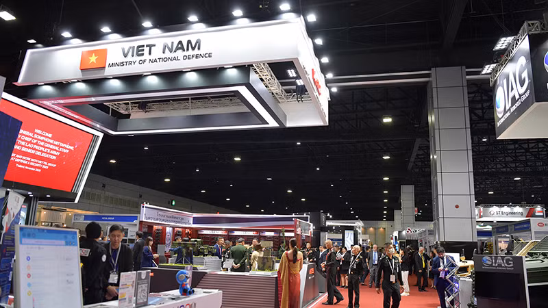 Gian hàng của Viettel tại triển lãm.