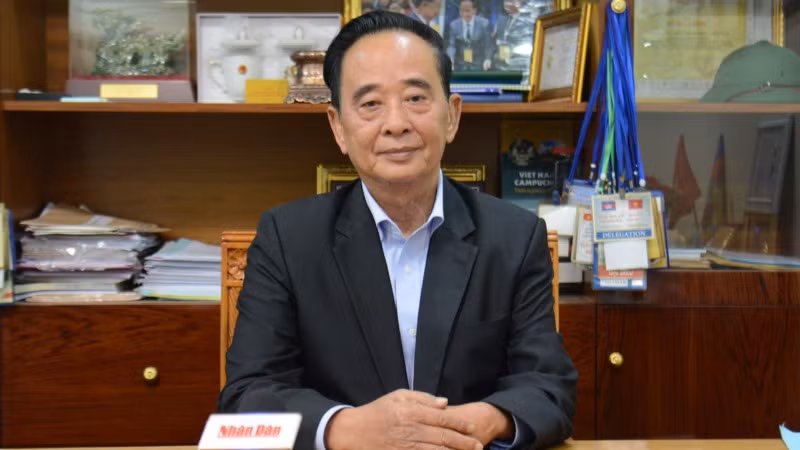 Ông Sim Chy, Chủ tịch Hội Khmer-Việt Nam tại Campuchia.