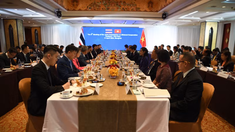 Toàn cảnh Kỳ họp lần 5 Ủy ban hỗn hợp về hợp tác song phương Việt Nam-Thái Lan.