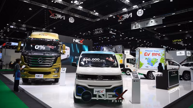 Các mẫu xe chạy hoàn toàn bằng điện của Thái Lan.