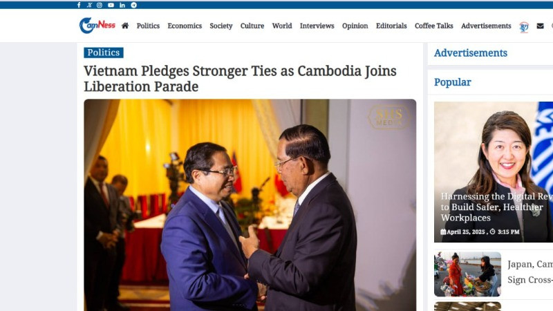Bài viết trên Cambodianess. Bài viết trên Cambodianess.