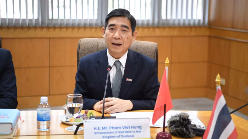 Đại sứ Phạm Việt Hùng cho rằng, hợp tác về giáo dục sẽ là một trong những lĩnh vực hợp tác quan trọng giữa Việt Nam và Thái Lan. (Ảnh: XUÂN SƠN)