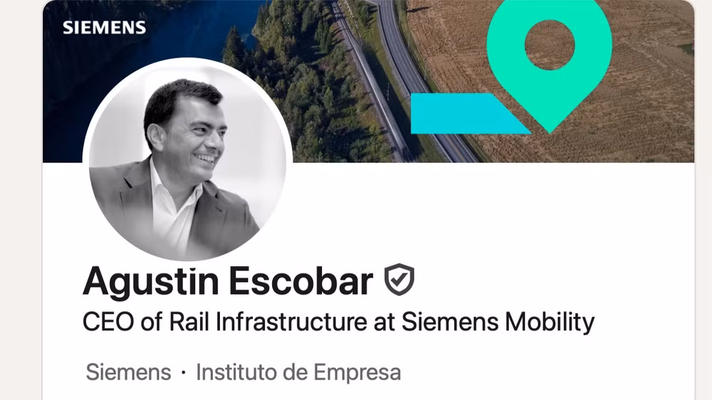 Ảnh chụp màn hình tài khoản LinkedIn của ông Agustin Escobar.