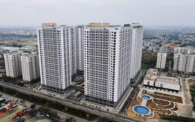 Khu nhà ở dành cho người thu nhập thấp Ecohome (quận Bắc Từ Liêm). Nguồn: Bộ Xây dựng