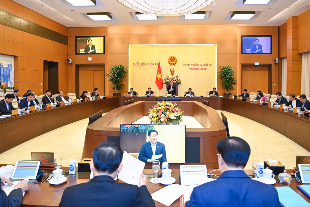 Quang cảnh phiên họp tại Nhà Quốc hội. (Ảnh: DUY LINH)