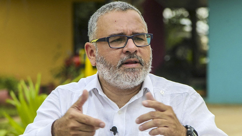 Cựu Tổng thống El Salvador Mauricio Funes trả lời phỏng vấn báo chí tại Managua, Nicaragua, ngày 8/9/2016. (Ảnh: AFP/TTXVN)
