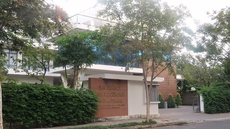 Trụ sở Ban Quản lý Dịch vụ công ích thành phố Nha Trang. (Ảnh: PHONG NGUYÊN) 