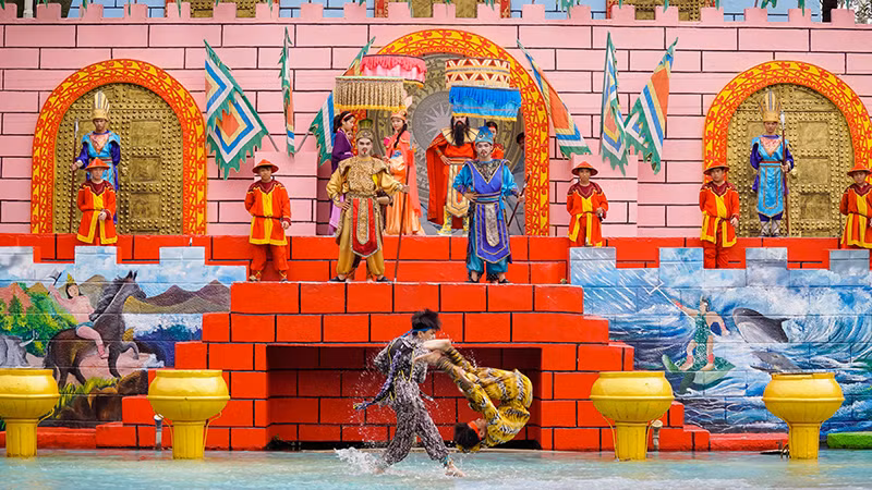 Nhiều chương trình nghệ thuật hấp dẫn trong kỳ nghỉ lễ Giỗ Tổ Hùng Vương tại Suối Tiên. (Ảnh: Suối Tiên).