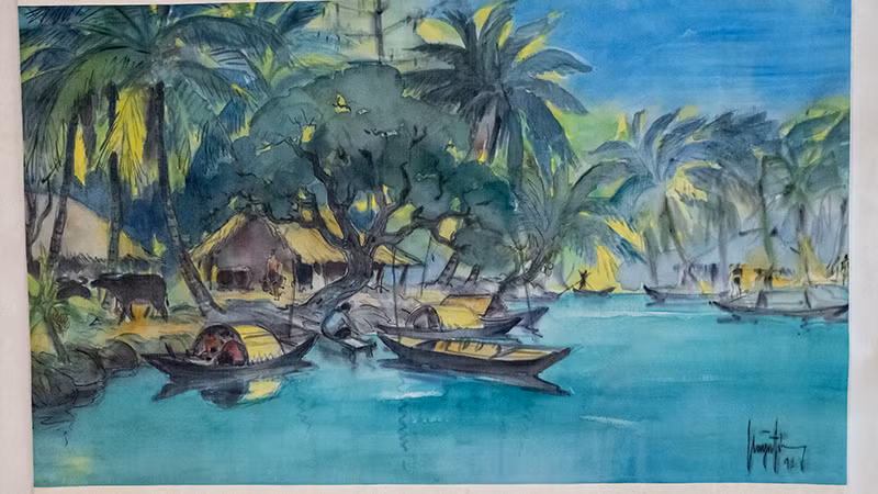 Một tác phẩm của họa sĩ Huỳnh Phương Đông. (Ảnh BTC)