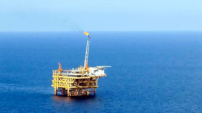 Giàn khoan tại mỏ Sư Tử Vàng