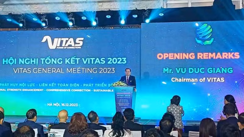 Chủ tịch Vitas Vũ Đức Giang phát biểu khai mạc hội nghị