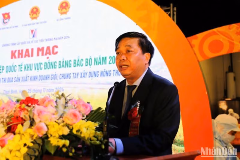 Phó Chủ tịch Thường trực Ủy ban nhân dân tỉnh Thái Bình Nguyễn Quang Hưng cho biết, hội chợ là dịp quảng bá, giao thương và ký kết hợp đồng kinh tế rất tốt cho các tỉnh đồng bằng Bắc Bộ.