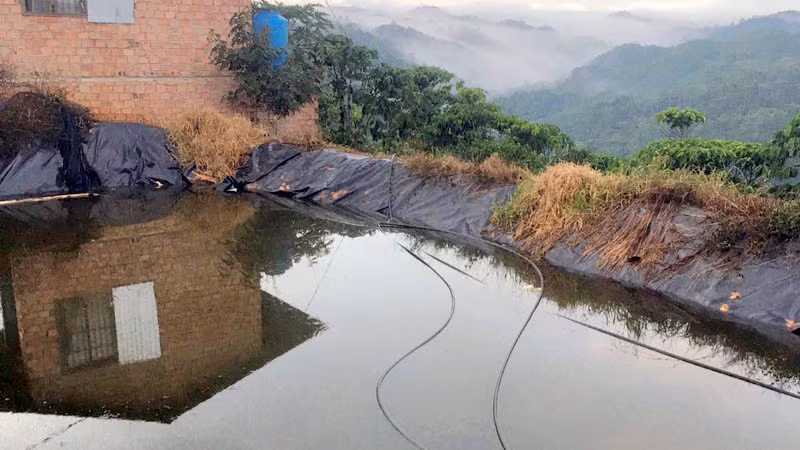 Khu vực xảy ra vụ đuối nước thương tâm.