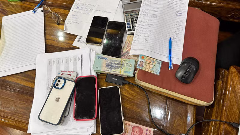 Tang vật vụ việc.