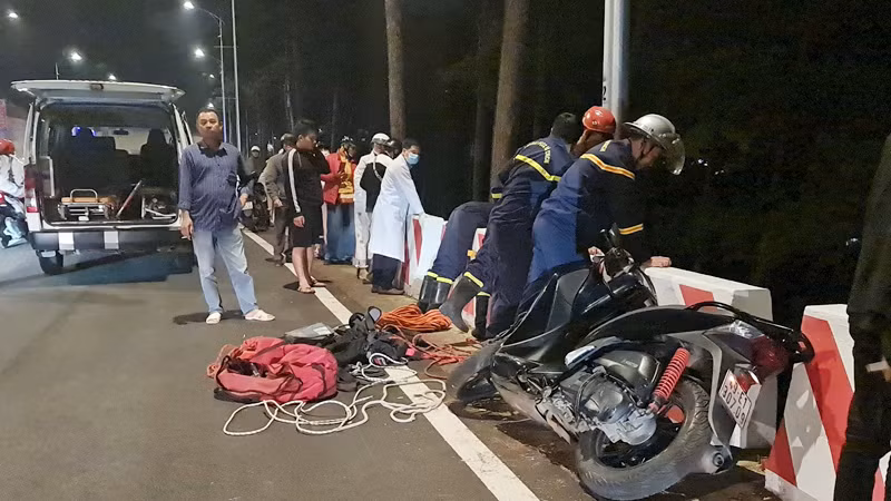 Vị trí xảy ra tai nạn hy hữu.