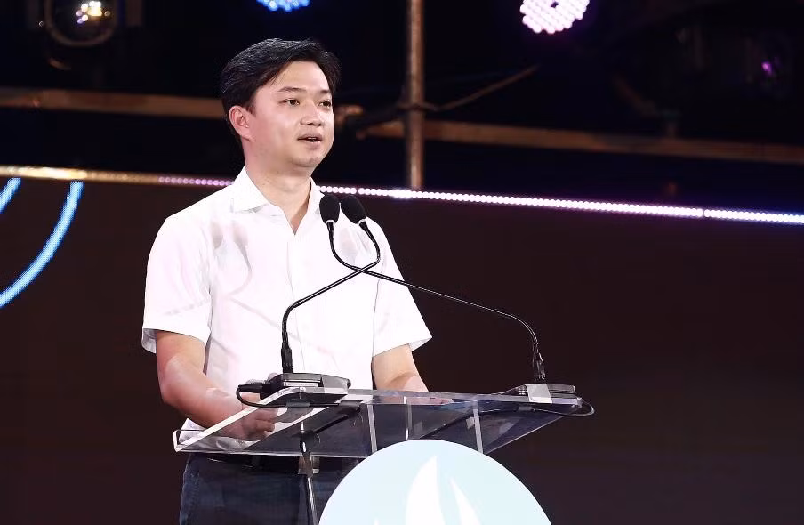 Bí thư Trung ương Đoàn, Chủ tịch Hội Sinh viên Việt Nam Nguyễn Minh Triết phát biểu ý kiến tại Ngày hội.