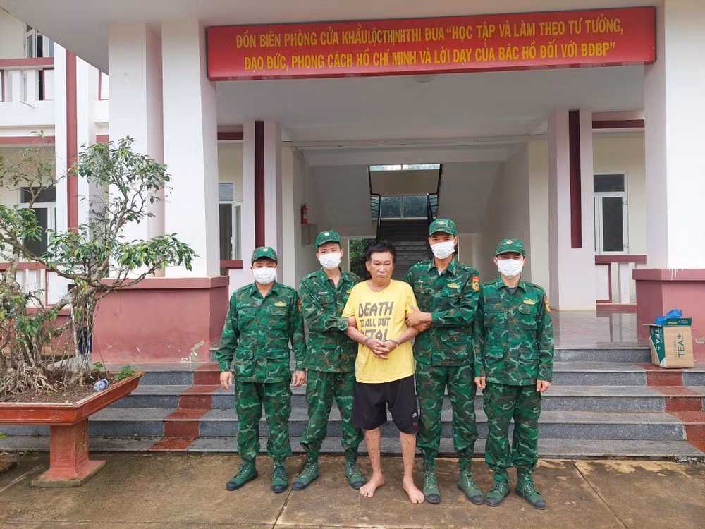 Đối tượng Lê Hoàng Thành bị bắt giữ.