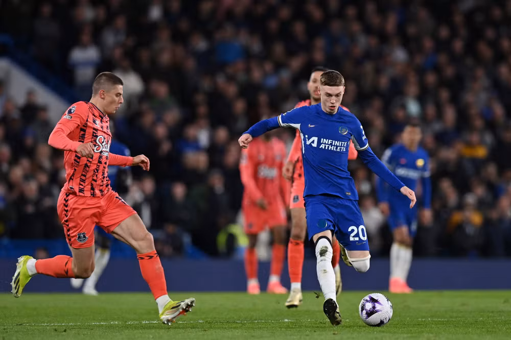 Palmer ghi đến bốn bàn vào lưới Everton. (Ảnh: SportsDesk)