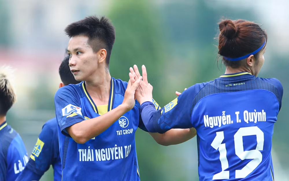Thái Nguyên T&T giành chiến thắng chung cuộc. (Ảnh: VFF)
