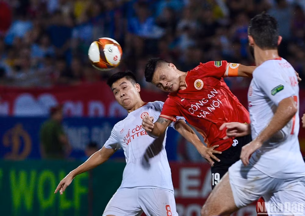 Quang Hải không tạo ra điểm nhấn trên hàng công Công an Hà Nội.