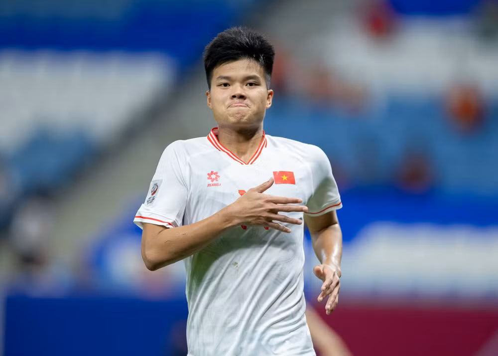 Văn Tùng mang về bàn thắng đầu tiên. (Ảnh: VFF)