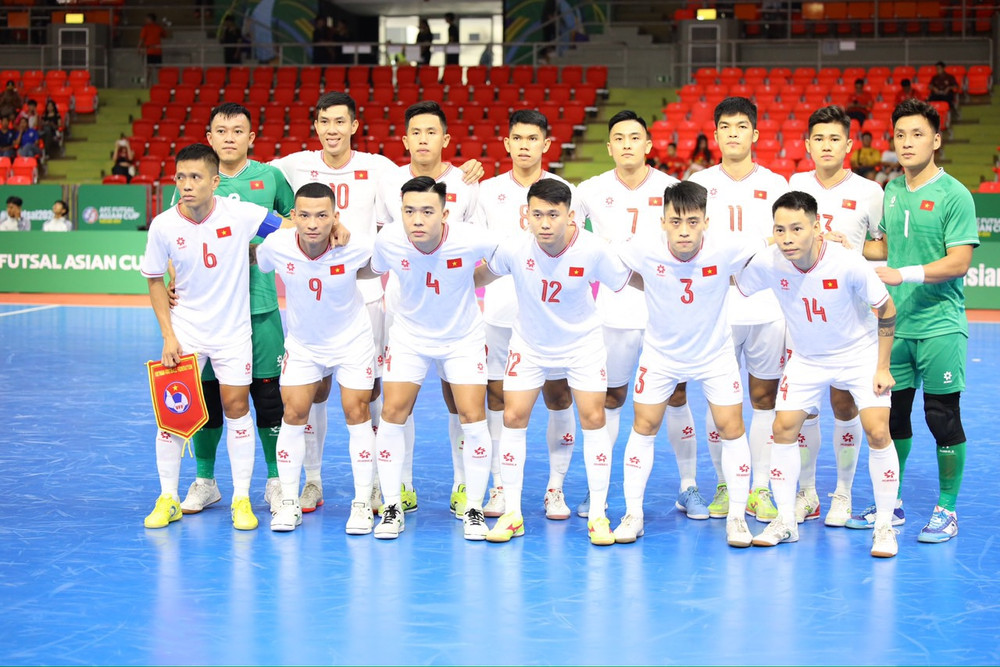 Các thành viên đội tuyển futsal Việt Nam. (Ảnh: VFF)